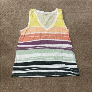 LOFT Women’s Striped V-Neck Tank